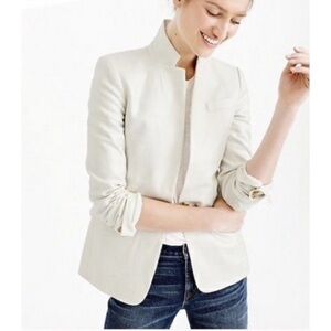 JCrew Regent Blazer Suit Beautiful Linen size 00